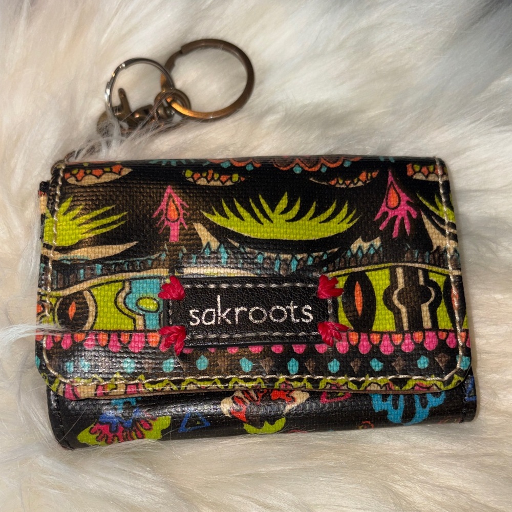 Sakroots Multicolor Patterned Keychain Wallet - image 1